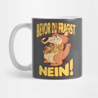 Lustige Känguru Mutter im Comic Style Mug